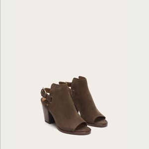 Frye peep toe booties